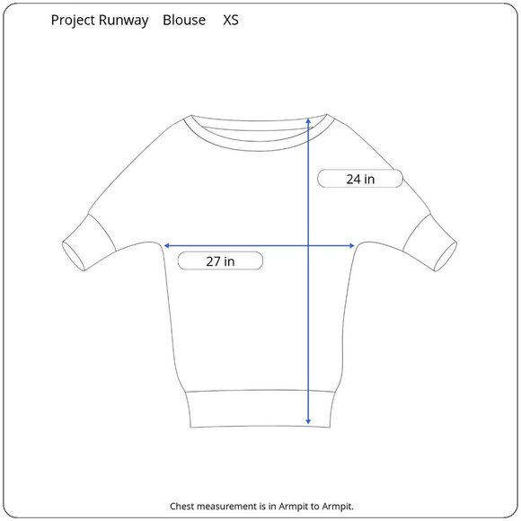 Project Runway XS Multicolor Striped Blouse Oversized Casual Bold Retro Eclectic - Picture 3 of 9